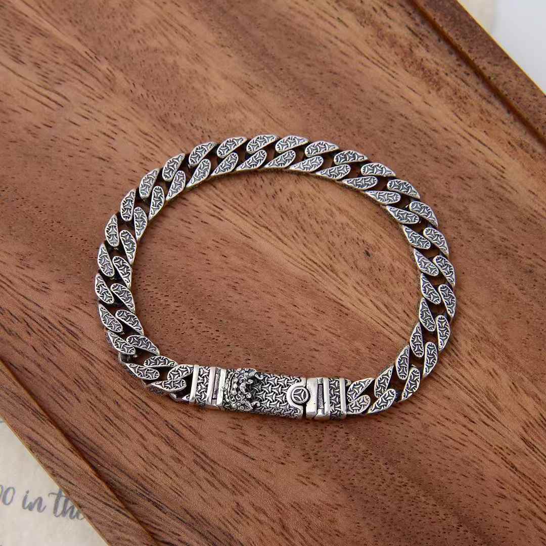 ZhenYin - Cuban Link Silver Bracelet