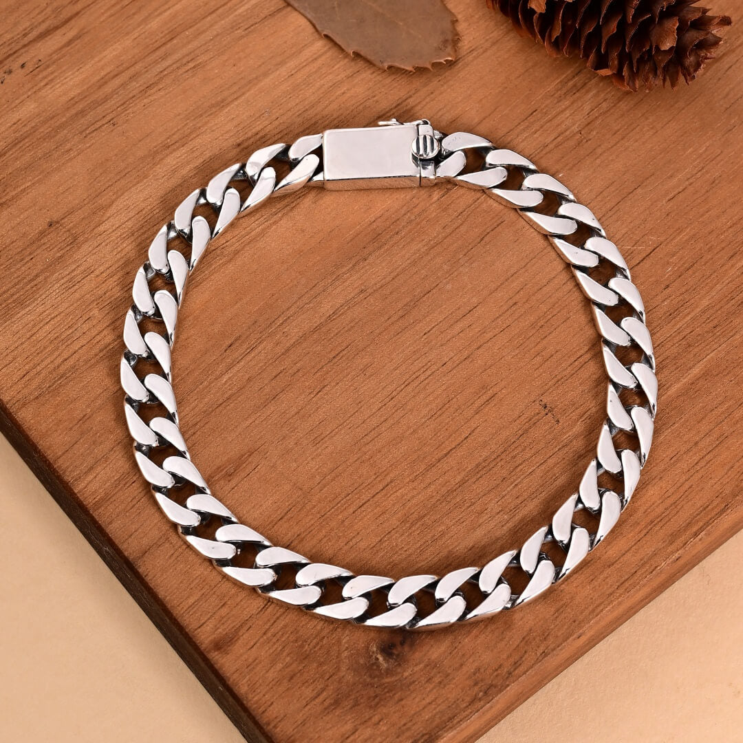 Evedy - Sterling Silver Cuban Bracelet