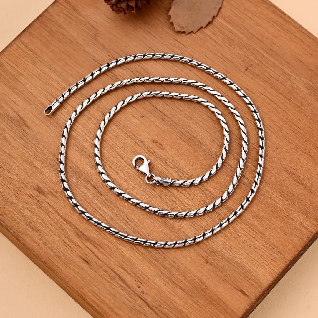 Palma - S925 Sterling Silver Clavicle Necklace