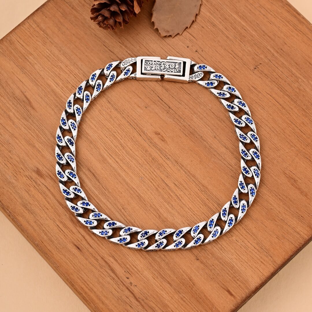 Linci- Silver Cuban Bracelet