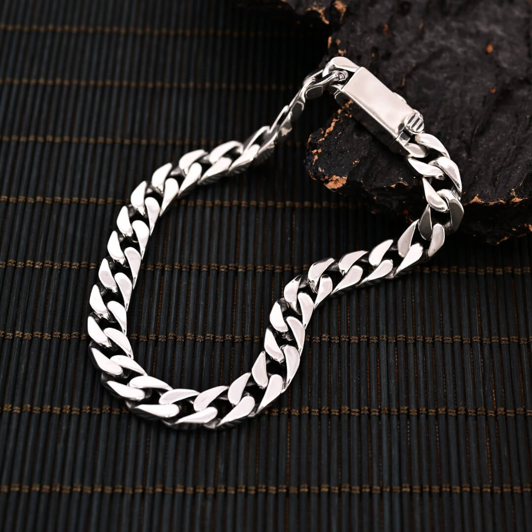 Evedy - Sterling Silver Cuban Bracelet