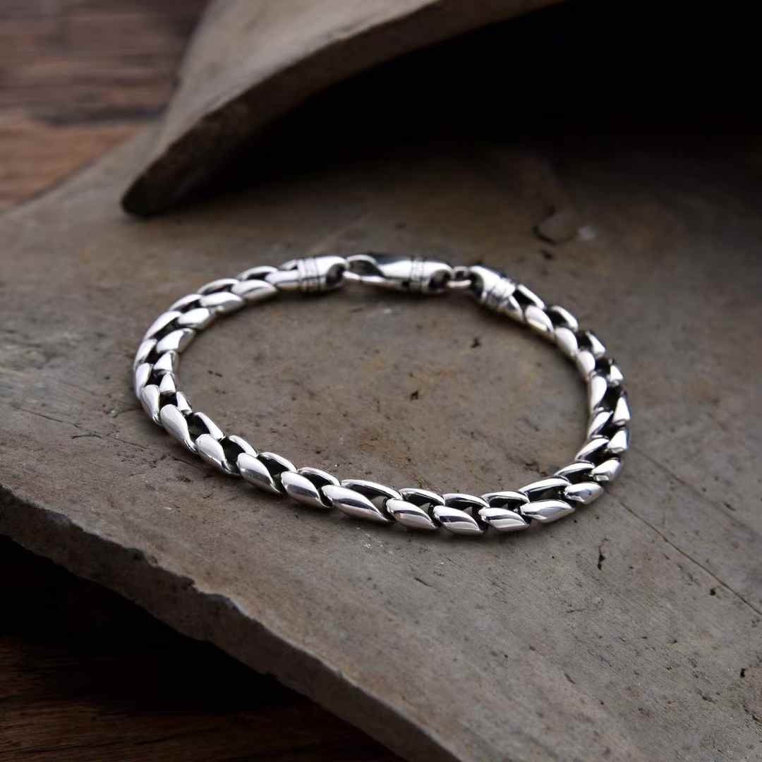 Ferrosilva - Handcrafted Silver Chain Bracelet
