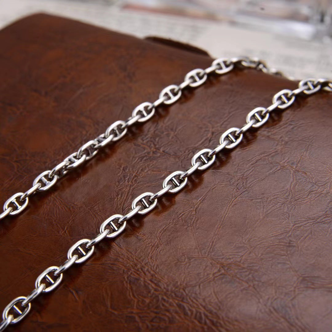 Kavros - 3mm Slim Silver Chain Necklace