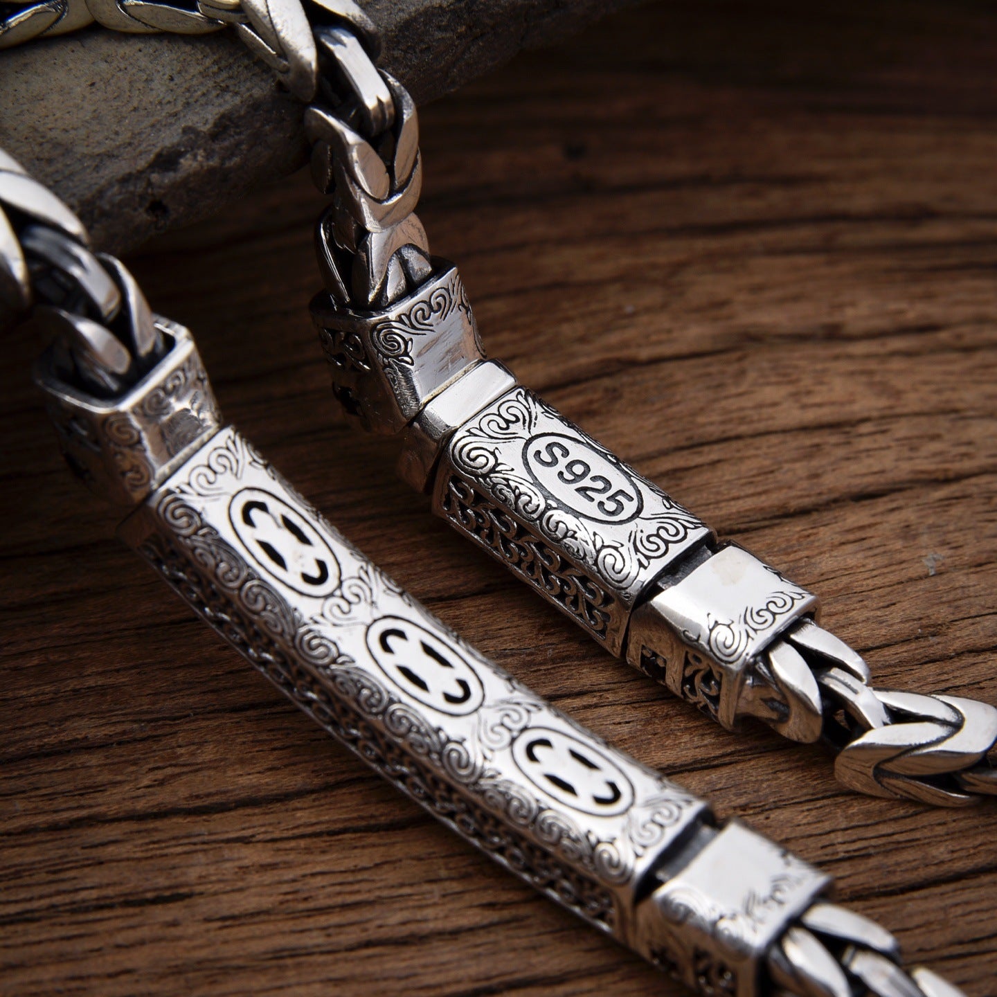 Safara - Peace Seal Silver Bracelet