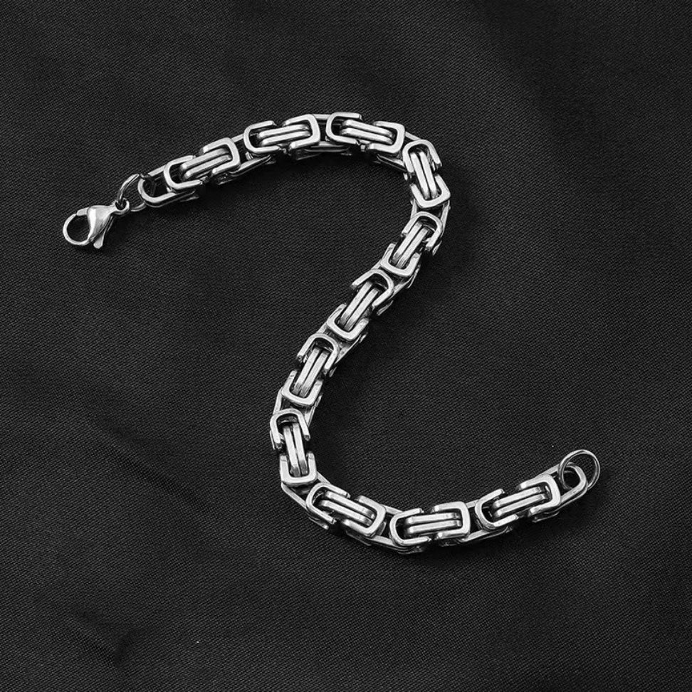 Valryn - Silver Forge | Handcrafted Men's Bracelet