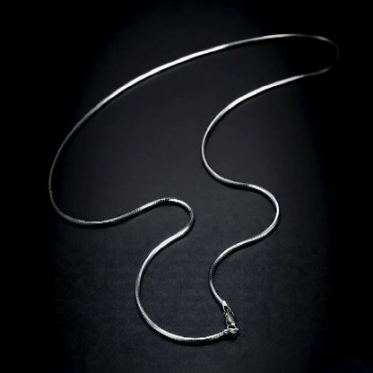 Chiclet - S925 Sterling Silver Snake Chain