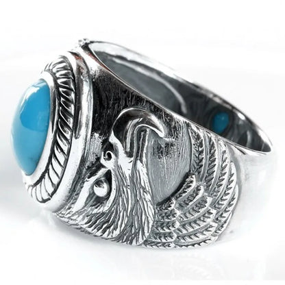 Eagle Turquoise Stone Ring