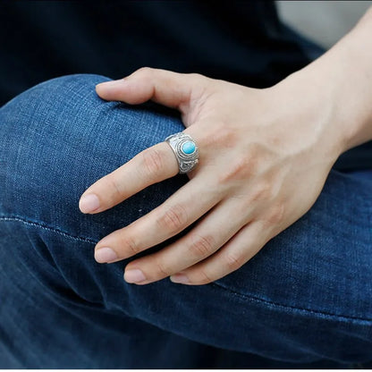 Eagle Turquoise Stone Ring