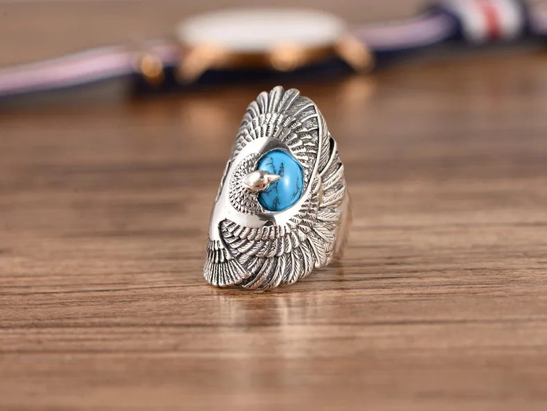 Eagle Wings Turquoise Ring