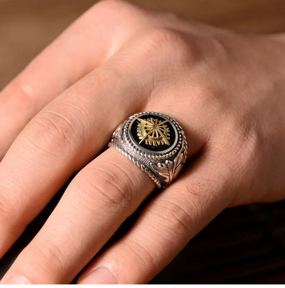 Totems Sun Flower Men Ring