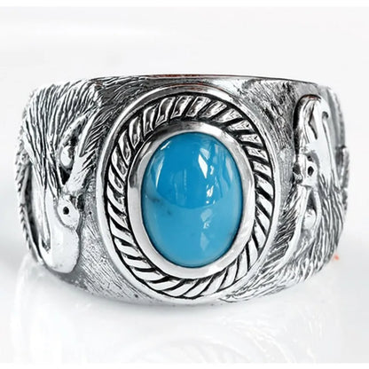 Eagle Turquoise Stone Ring