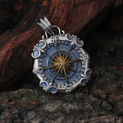 Twilight - Voyager's Compass Silver Pendant