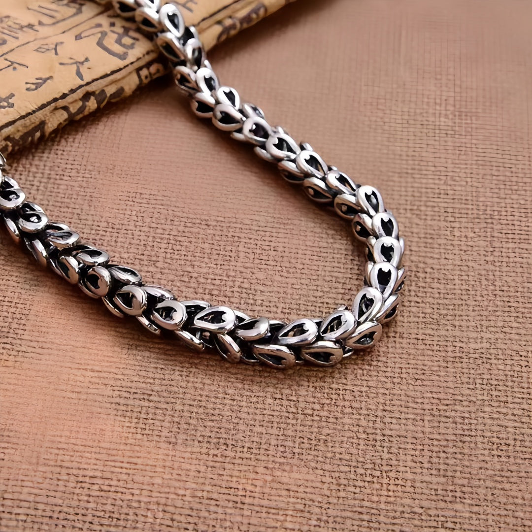 Seryo - Twin Dragon Silver Bracelet