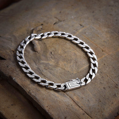 Kavros - Lion Crest Silver Bracelet