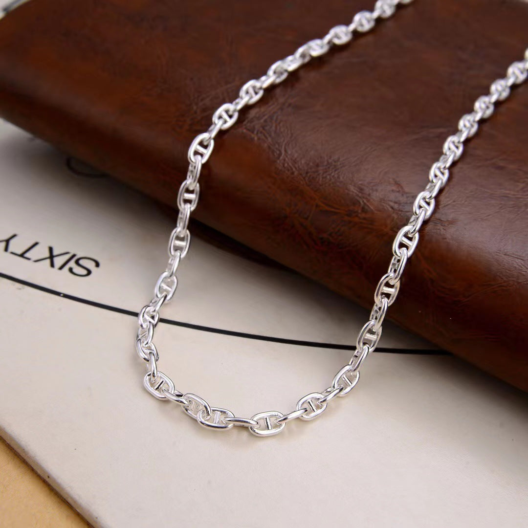 Kavros - 3mm Slim Silver Chain Necklace