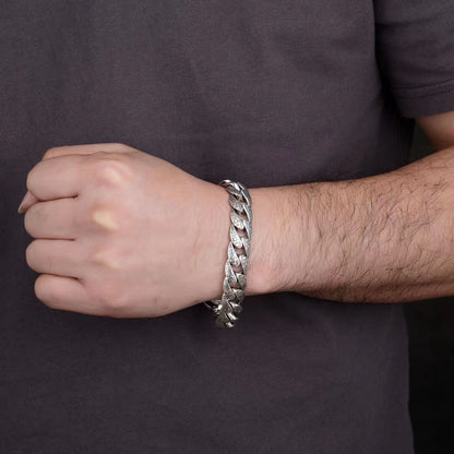 Trevus - Twin Skull Silver Bracelet