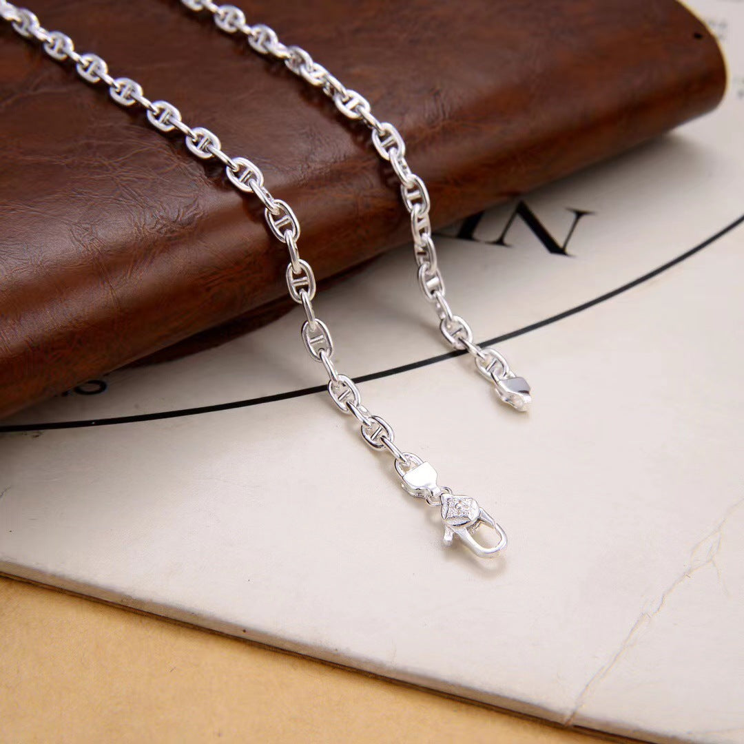 Kavros - 3mm Slim Silver Chain Necklace