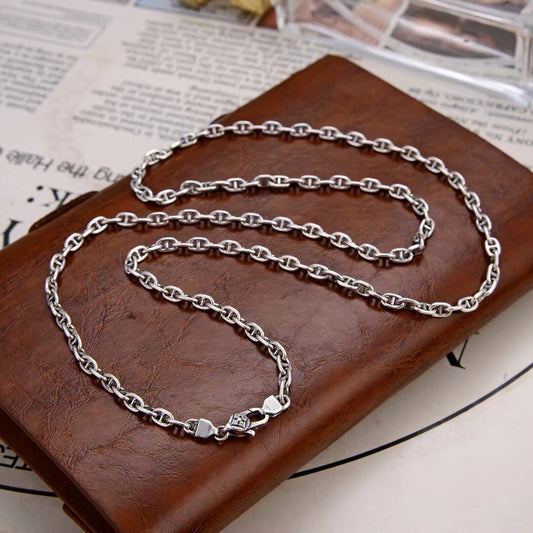 Kavros - 3mm Slim Silver Chain Necklace