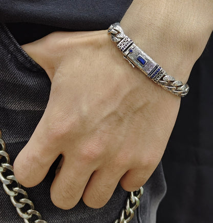 Thavaan - Guardian Temple Silver Bracelet