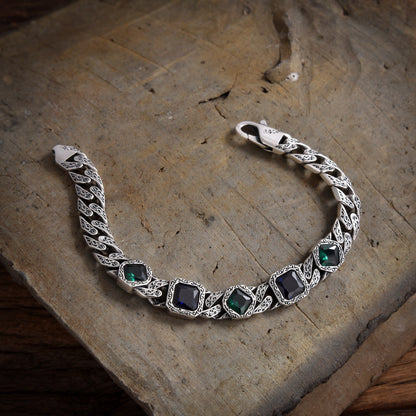 Ithoré — Temple Path Silver Bracelet