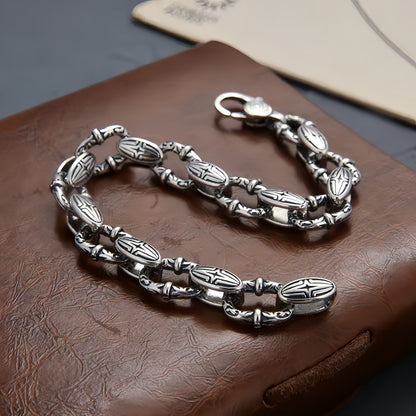 Tanoshi - Silver Bracelet For Men