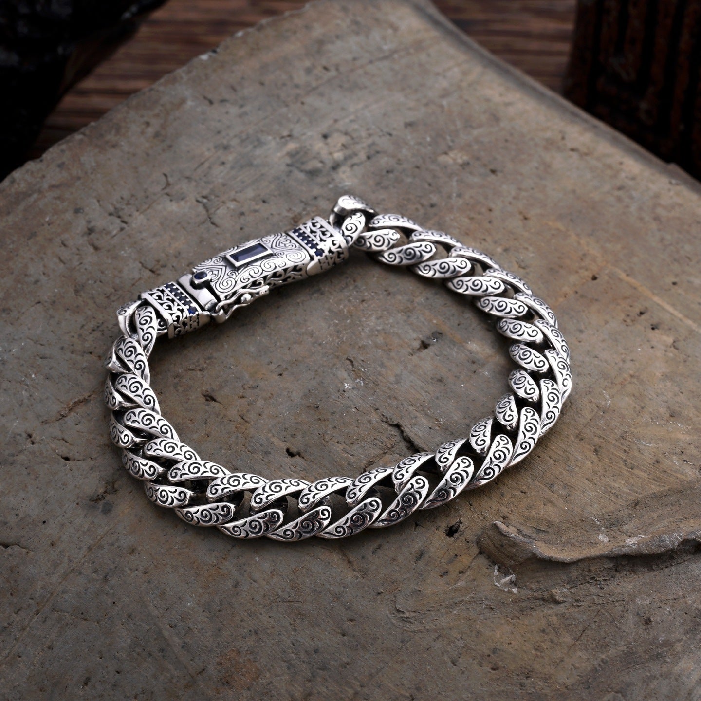 Thavaan - Guardian Temple Silver Bracelet