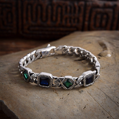 Ithoré — Temple Path Silver Bracelet