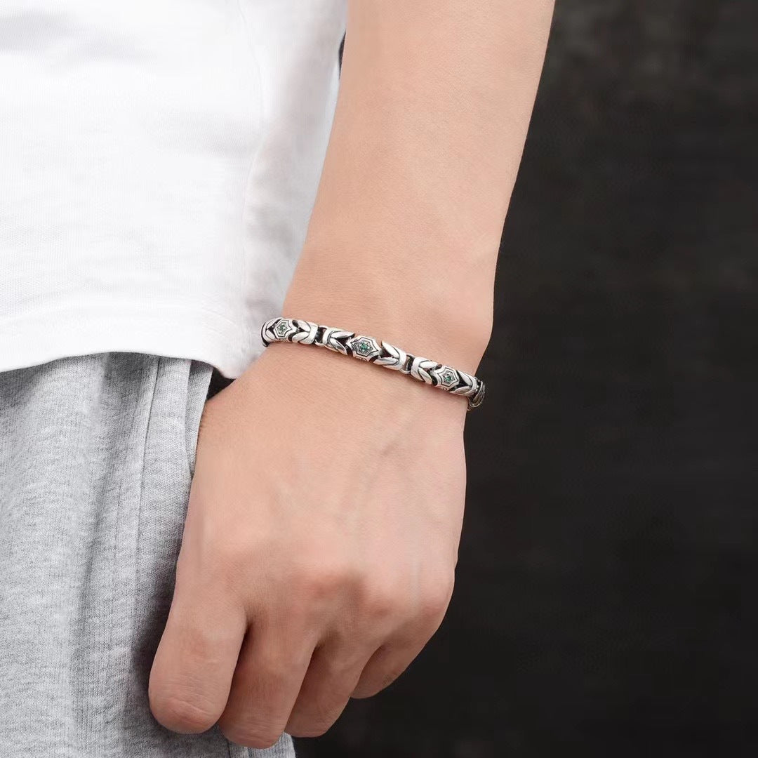 Mitus - Classic Silver Bracelet Chain