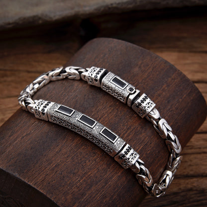 Safara - Peace Seal Silver Bracelet