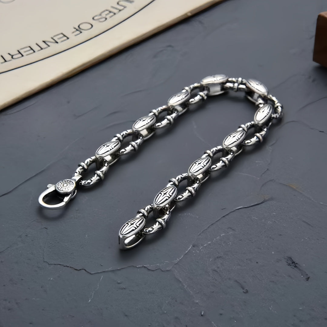Tanoshi - Silver Bracelet For Men