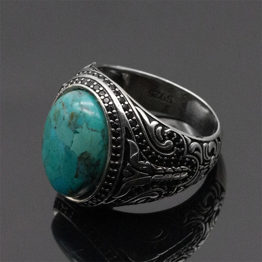 Natural Turquoise Stone Ring