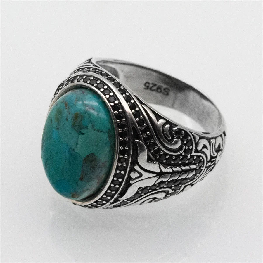 Natural Turquoise Stone Ring