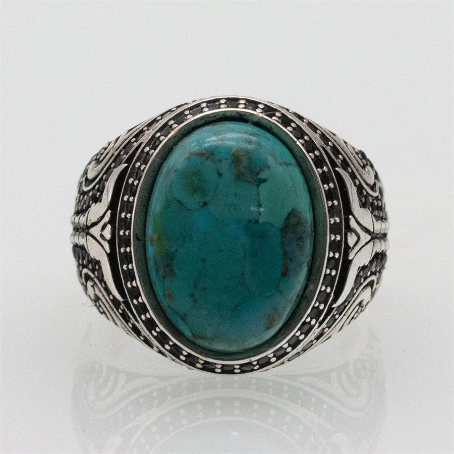 Natural Turquoise Stone Ring