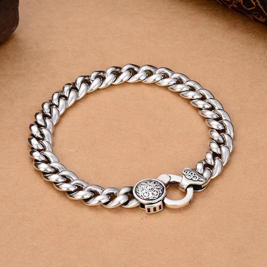 Realm- Silver Cuban Bracelet