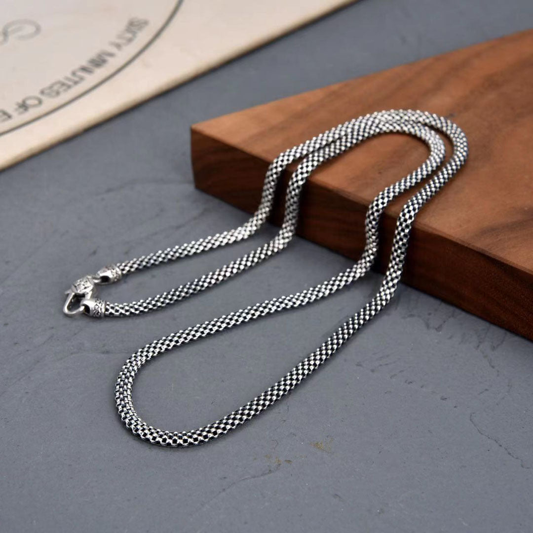 Element - Silver Snake Necklace