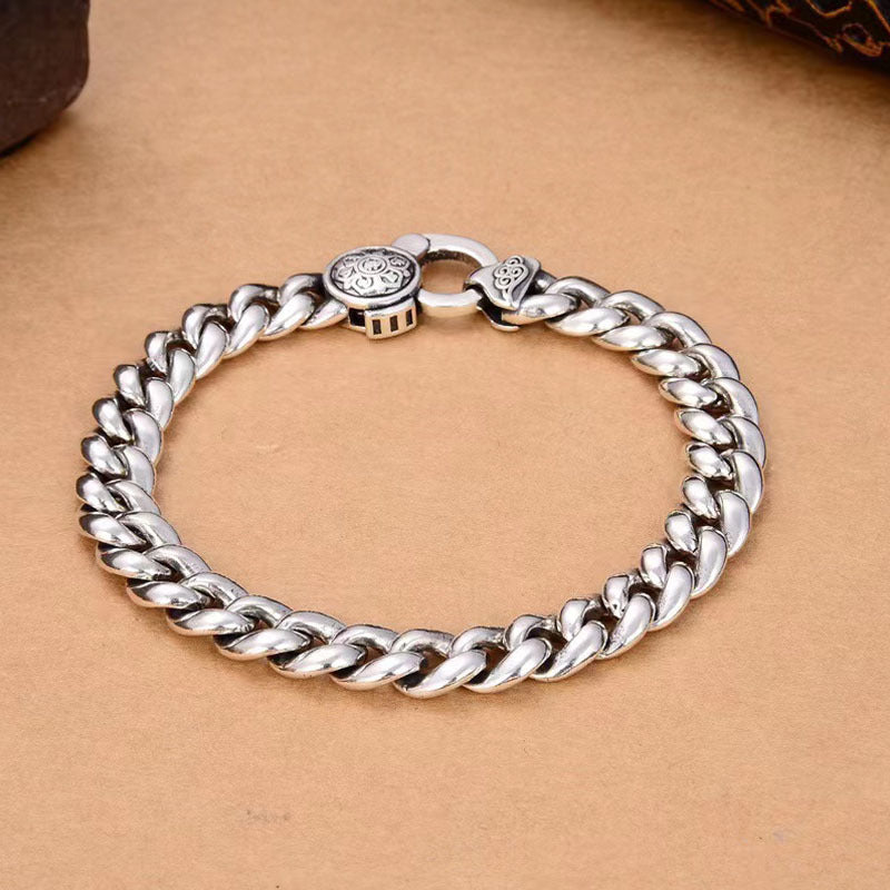 Realm- Silver Cuban Bracelet