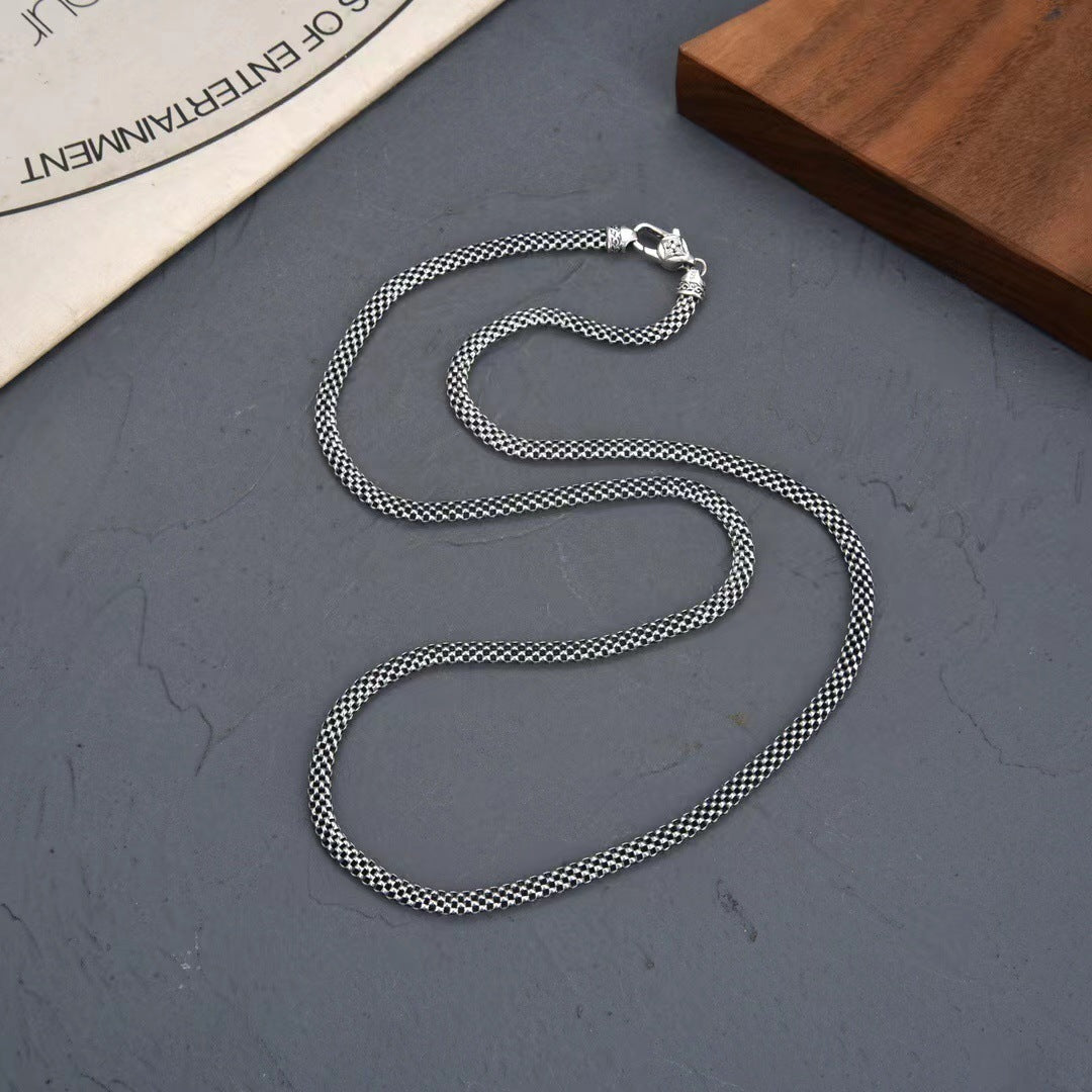 Element - Silver Snake Necklace