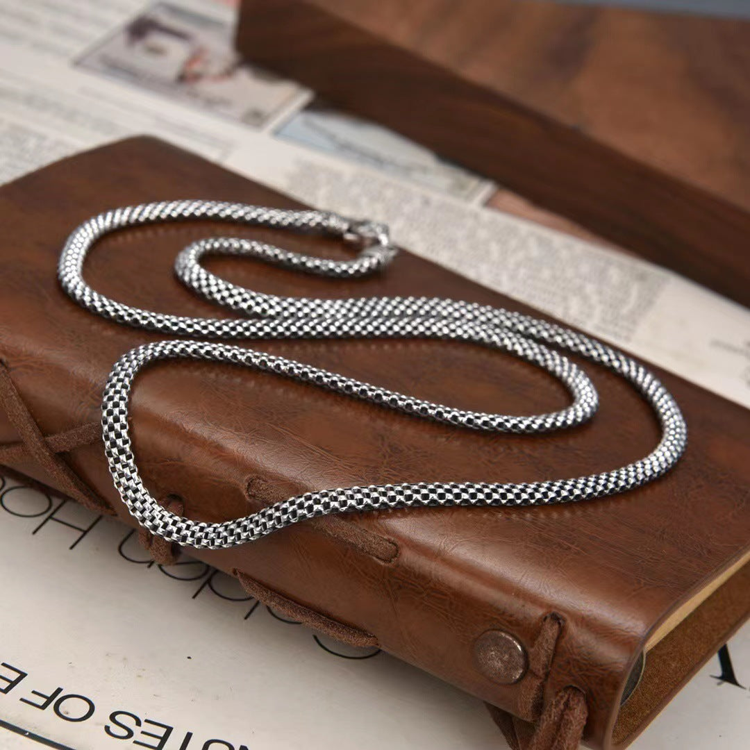 Element - Silver Snake Necklace