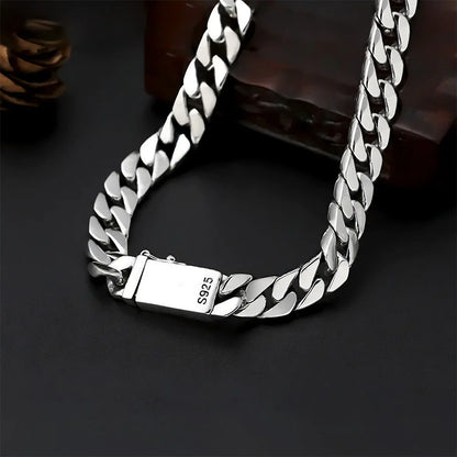 Evedy - 7mm Silver Cuban Link Chain