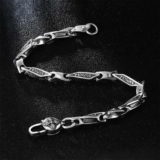 Krave - Silver Six-Character Truth Bracelet