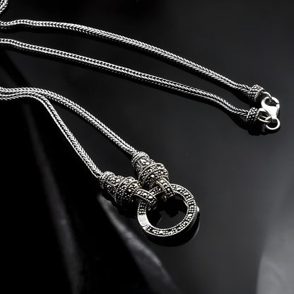 Grip - Silver Neutral Necklace