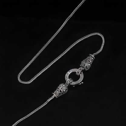 Grip - Silver Neutral Necklace