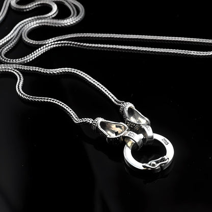 Grip - Silver Neutral Necklace