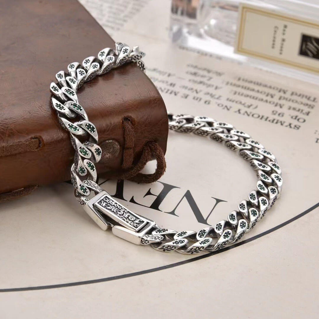 Linci- Silver Cuban Bracelet